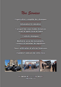 actualites des services funeraires